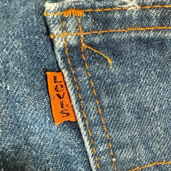 Vintage Levis Orange Tab Bootcut Jeans Mens 38x31 Fits 36x30 80s 20517-0217 USA